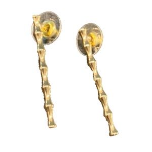 1.25" Gold Drop Earrings-Post NEW